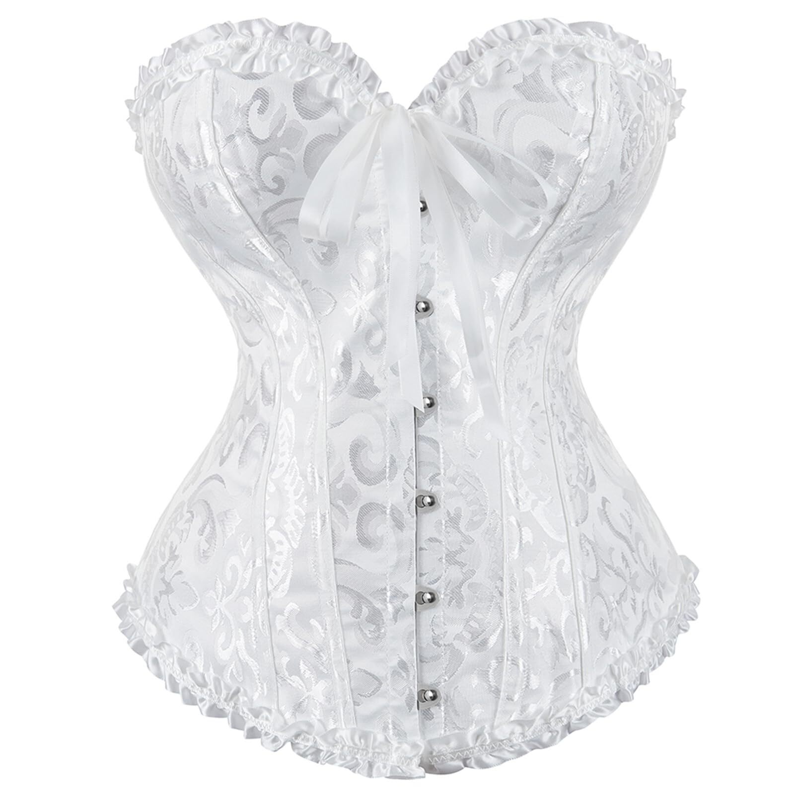 4087 Renaissance Corset Tops White Corsets Plus Size Halloween Costumes 4087 Renaissance Corset Tops White Corsets Plus Size Halloween Costumes